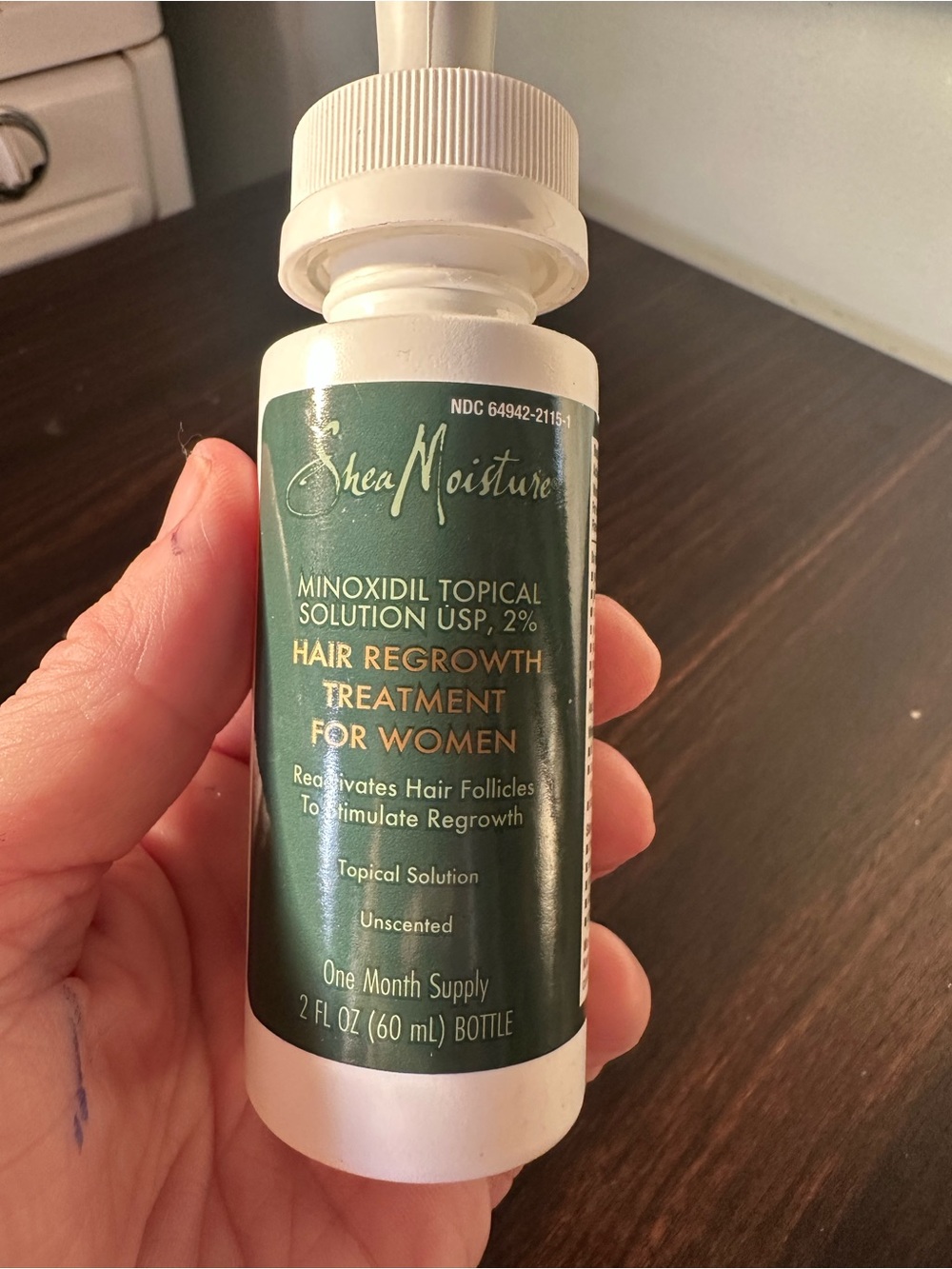 MINOXIDIL Shea Moisture Hair Regrowth Treatment Bottle -2 oz